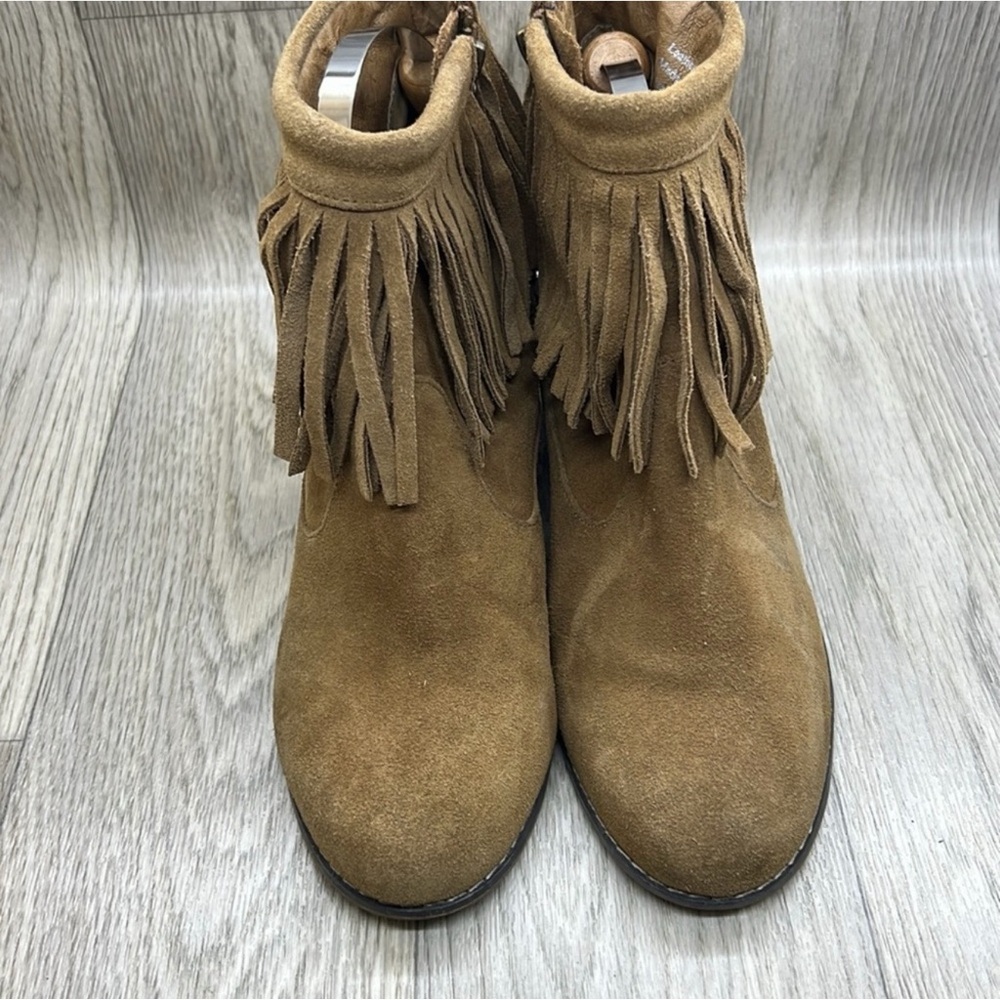 80%20 Fringe Suede Ankle Booties - Tan - Picture 2 of 11